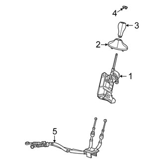 Fiat OE - Console - Transmission Shift Lever (c Pop / Pop / Sport Standard Tr)