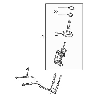 Fiat OE - Console - Transmission Shift Lever (c Pop / Pop / Sport Standard Tr)