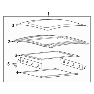 Fiat OE - Roof - Sunroof (With Fixed Sunroof), (Pop / Sport)
