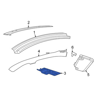 Fiat OE - Rear Roof Header Panel