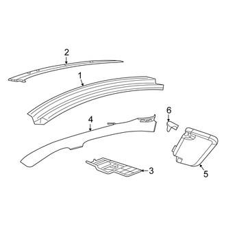 Fiat OE - Roof - Interior Trim (c Gucci / c Lounge / c Pop)