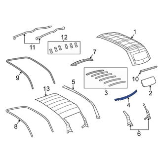 Fiat OE - Rear Roof Header Panel