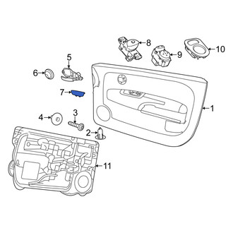 Fiat OE - Interior Door Handle Screw Cap