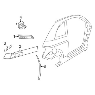 Fiat OE - Quarter Panel - Exterior Trim (Abarth / Abarth Cabrio 2 Doors)