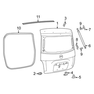 Fiat OE - Lift Gate - Gate & Hardware