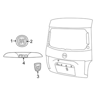 Fiat OE - Lift Gate - Exterior Trim