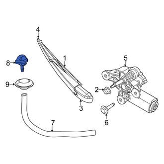 Fiat OE - Rear Back Glass Washer Nozzle