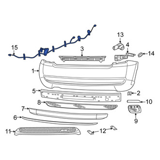 Fiat OE - Rear Parking Aid System Wiring Harness