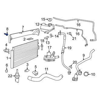 Fiat OE - Radiator Support Baffle Rivet