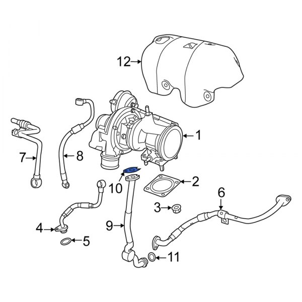 Fiat OE 4893442AA Turbocharger Oil Line ORing