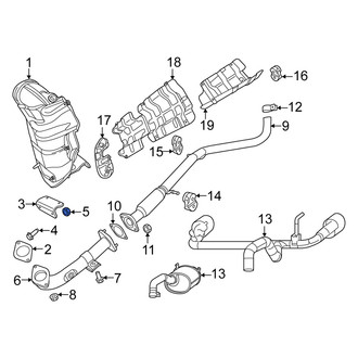 Fiat OE - Catalytic Converter Nut