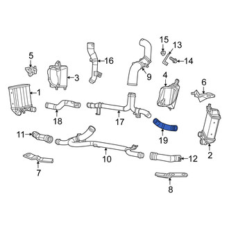 Fiat OE - Left Outer Intercooler Pipe
