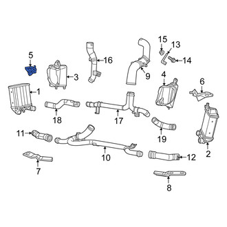 Fiat OE - Right Upper Intercooler Bracket