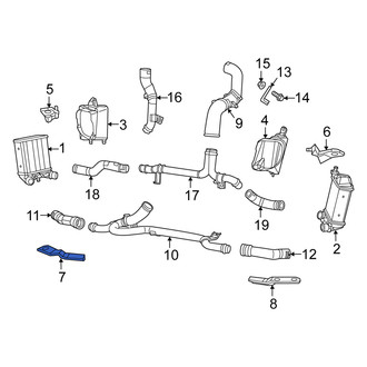 Fiat OE - Right Lower Intercooler Bracket