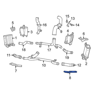 Fiat OE - Left Lower Intercooler Bracket