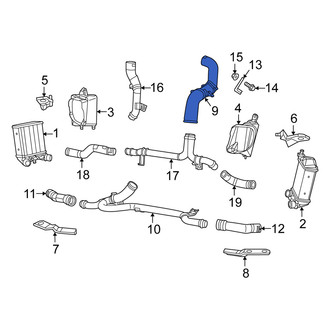 Fiat OE - Left Outer Intercooler Pipe