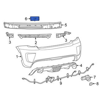Fiat OE - Left Bumper Impact Bar Bracket