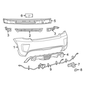 Fiat OE - Rear Bumper - Bumper & Components (Abarth 2 Doors)
