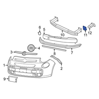 Fiat OE - Left Bumper Impact Bar Bracket