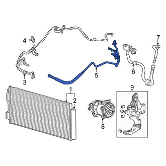 Fiat OE - A/C Refrigerant Discharge Hose