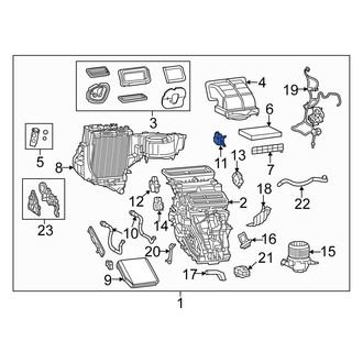 Fiat OE - HVAC Air Adjustment Control Motor