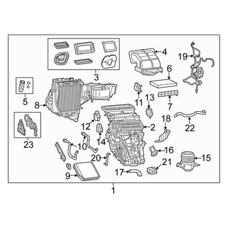 Fiat OE - Air Conditioner & Heater - Evaporator & Heater Components