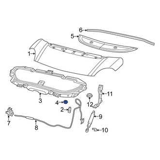 Fiat OE - Hood Insulation Pad Clip