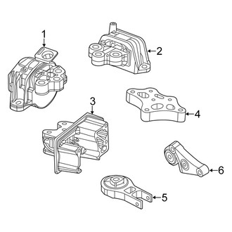 Fiat OE - Engine / Transaxle - Engine & Transmission Mounting (Manual Top), (0.9L / 1.4L Standard Tr)