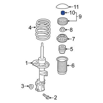 Fiat OE - Upper Suspension Strut Nut