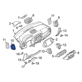 Fiat OE - Left Outer Dashboard Air Vent