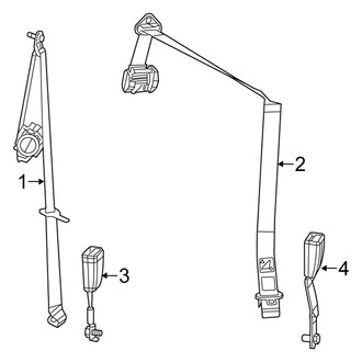 Fiat OE - Restraint Systems - Rear Seat Belts