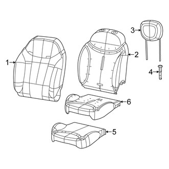 Fiat OE - Seats & Tracks - Driver Seat Components
