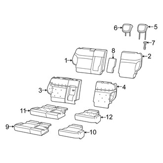 Fiat OE - Seats & Tracks - Rear Seat Components