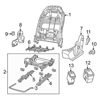 Fiat OE - Seats & Tracks - Tracks & Components (Driver Seat)