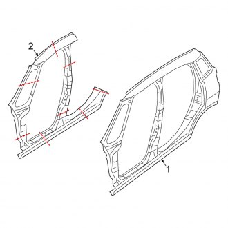 2020 Fiat 500 OEM Chassis Frames & Body Parts — CARiD.com