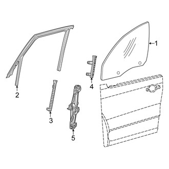 Fiat OE - Front Door - Glass & Hardware