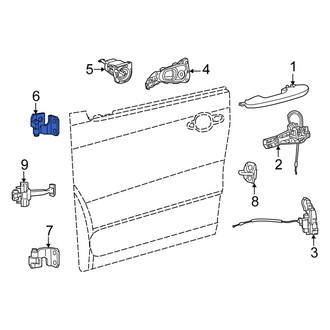 Fiat OE - Rear Left Upper Door Hinge
