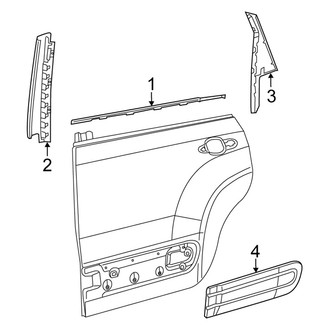 Fiat OE - Rear Door - Exterior Trim