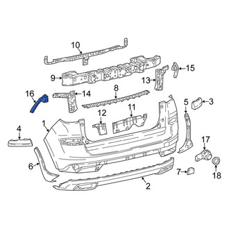 Fiat OE - Left Outer Bumper Cover Bracket