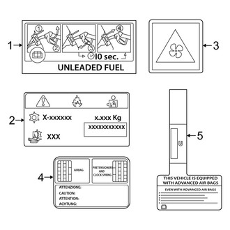 Fiat OE - Information Labels - Labels