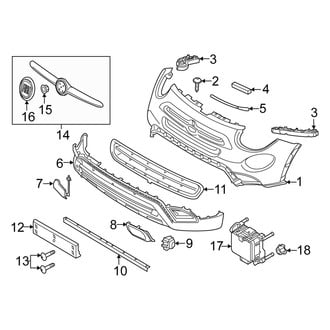 Fiat OE - Front Bumper & Grille - Bumper & Components (Bumper Cover & Trim), (Trekking / Trekking Plus)