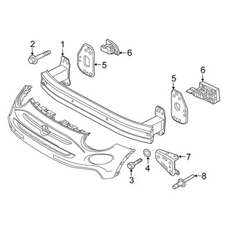 Fiat OE - Front Bumper & Grille - Bumper & Components (W/O Trekking, Bumper Support), (Pop / Sport)