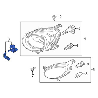 Fiat OE - Front Left Headlight Mounting Kit