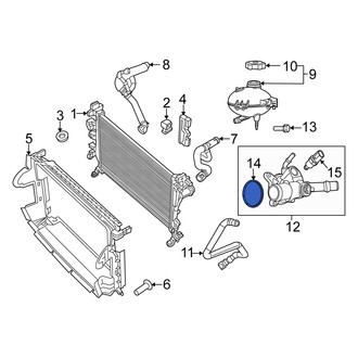 Fiat OE - Engine Coolant Thermostat Housing O-Ring