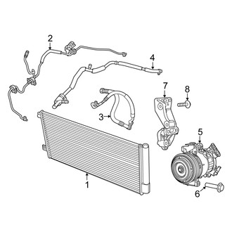Fiat OE - Air Conditioner & Heater - Condenser, Compressor & Lines (2.4L)