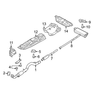 Fiat OE - Exhaust System - Exhaust Components (2.4L)