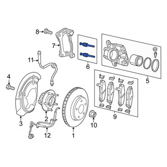 Fiat OE - Front Disc Brake Caliper Pin