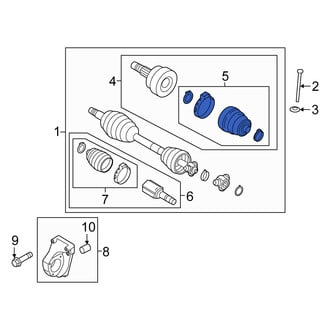 Fiat OE - Front Outer CV Joint Boot Kit
