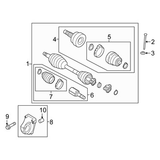 Fiat OE - Front Suspension - Drive Axles (1.4L)
