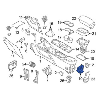 Fiat OE - Rear Console Panel Bracket